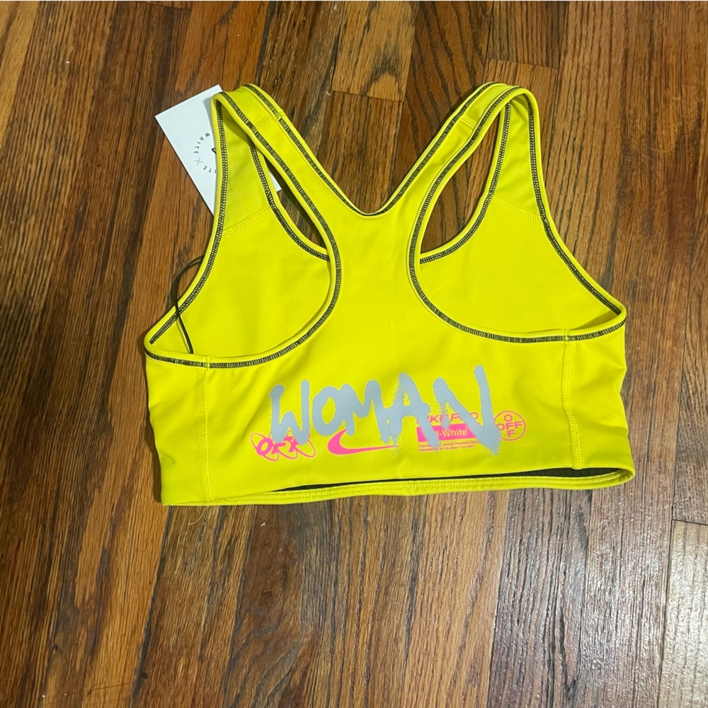 Off white sport bra